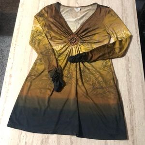 Eci New York | Long Sleeve | Midi Dress |